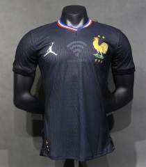 (S-3XL) Player Version 2024-25 Joint Version France Black Thailand Soccer Jersey AAA-518