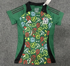 2024-2025 The Earth Day Tigres UANL Green Women Thailand Soccer Jersey AAA-GB