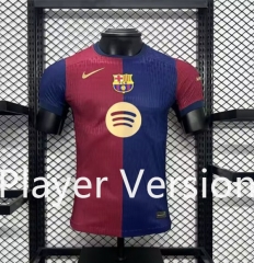 La Liga Champions Player Version 2024-2025 Barcelona Home Red Thailand Soccer Jersey AAA(New Ads)-5698