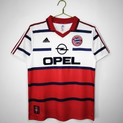 Retro Version 98-00 Bayern München Away White&Red Thailand Soccer Jersey AAA-C1046