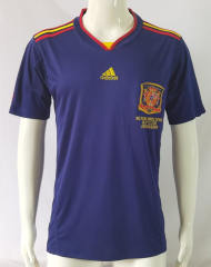 Retro Version 2010 Spain Away Royal Blue Thailand Soccer Jersey AAA-503