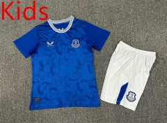 2024-25 Everton Home Blue Kid/Youth  Soccer Uniform-7809
