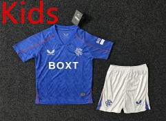 2024-2025 Rangers Home Blue Kids/Youth Soccer Uniform-5526