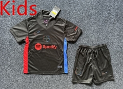 2024-2025 Barcelona Away Black Kid/Youth Soccer Uniform-5526