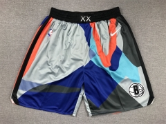 2024 City Edition Brooklyn Nets Colorful NBA Shorts-311
