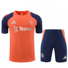 2024-25 Manchester United Orange Soccer uniform-815