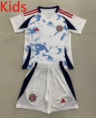 2024-2025 Costa Rica Away White Kids/Youth Soccer Uniform-AY