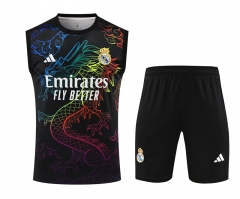 2024-2025 Real Madrid Black Thailand Soccer Vest Uniform-418