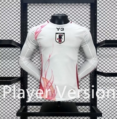 Player Version 2024-2025 Japan Away White LS Thailand Soccer Jersey AAA-59822