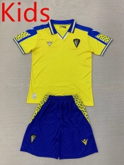 2024-2025 Cádiz CF Home Yellow Kid/Youth Soccer Uniform-AY