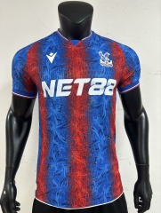 Player version 2024-25 Crystal Palace Home Red&Blue  Thailand Soccer Jersey AAA