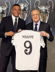 #9  Mbappé  2024-2025 Real Madrid Home White  Thailand Soccer Jersey AAA-888
