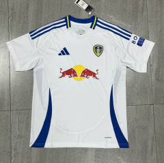 2024-25  Leeds United Home White  Thailand Soccer Jersey AAA