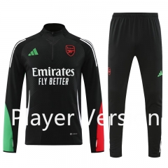 Player version 2024-2025 Arsenal Black Thailand Soccer Tracksuit-4627