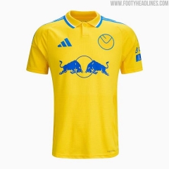 2024-25  Leeds United Away Yellow  Thailand Soccer Jersey AAA