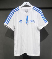 Retro Version Italy White Cotton T-shirt-518
