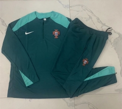2024-2025 Portugal Green Thailand Soccer Tracksuit-815
