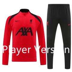 Player Version2024-2025 Liverpool Home Red Thailand Soccer Tracksuit-4627