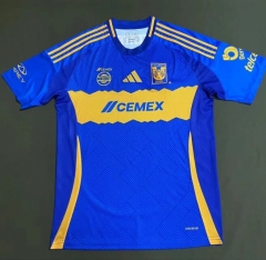 (S-4XL) 2024-2025 Tigres UANL Away Blue Thailand Soccer Jersey AAA-912