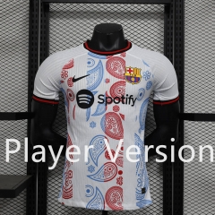 Player Version 2024-25 Special Version Barcelona White Thailand Soccer Jersey AAA-888