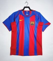 Retro Version 04-05 Barcelona Home Red&Blue Thailand Soccer Jersey AAA-811