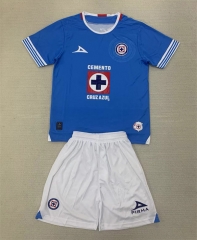 2024-25 Cruz Azul Home Blue Kid/Youth Soccer Uniform-AY