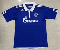 Retro Version 10-11 Schalke 04 Home Blue Thailand Soccer Jersey AAA-7T