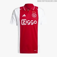 2024-25 Ajax Home Red Thailand Soccer Jersey AAA