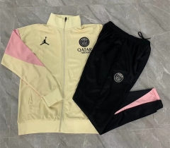 2024-2025 Paris SG Light Yellow Thailand Soccer Jacket Unifrom-815