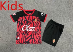 2024-2025 RCD Mallorca Home Red&Black Kids/Youth Soccer Uniform-7809