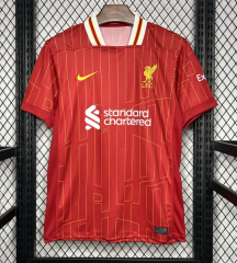 Premier League champions(S-4XL) 2024-2025 correct version  Liverpool Home Red Thailand Soccer Jersey AAA-305