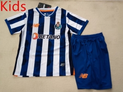 24-25 Porto Home White &Blue Kids/Youth Soccer Uniform-507