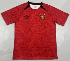 (S-4XL) 2024-2025 Sport Recife Red Thailand Soccer Training Jersey-908