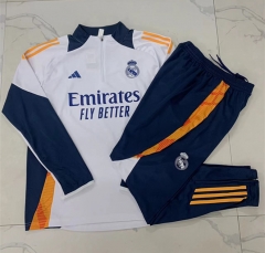 2024-2025 Real Madrid White Thailand Soccer Tracksuit-815