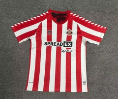 （s-4xl）2024-25 Sunderland Home Red&White Thailand Soccer Jersey AAA-512