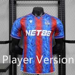 Player Version 2024-25 Crystal Palace Home Red&Blue Thailand Soccer Jersey AAA-888