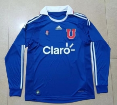 Retro Version 2011 Universidad de Chile Home Blue LS Thailand Soccer Jersey AAA-7T