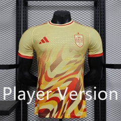 Player Version 2024-25 Special Version Spain Yellow Thailand Soccer Jersey AAA-888