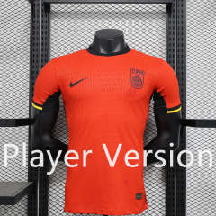 Player Version 2024-25 China Home Red Thailand Soccer Jersey AAA-888