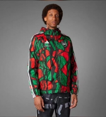 (S-3XL) 2024-2025 Arsenal Colorful Pad Printing Thailand Trench Coats-0255