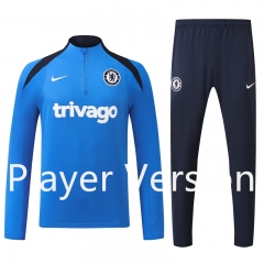 Player version 2024-2025 Chelsea Cai Blue Thailand Soccer Tracksuit-4627