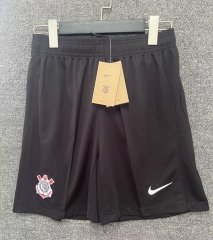 2024-25 Corinthians Home Black Thailand Soccer Shorts-718