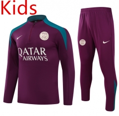 2024-2025 Paris SG Red Kids/Youth Soccer Tracksuit-GDP
