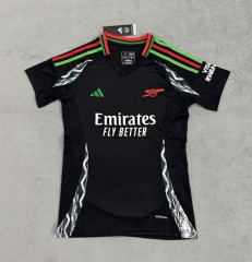 2024-2025 Arsenal Away Black Women Soccer Jersey AAA-4506