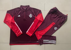 2024-2025 Brazil SC Internacional Maroon Thailand Soccer Tracksuit-815