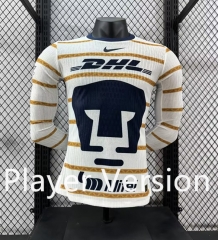 Player Version 2024-2025 PA UNAM Home White LS Thailand Soccer Jersey AAA-4285