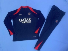 Player version 2024-2025 Paris SG Royal Blue Thailand Soccer Tracksuit Uniform-4627