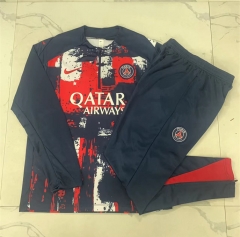 2024-2025 Paris SG Royal Blue Thailand Soccer Tracksuit-815
