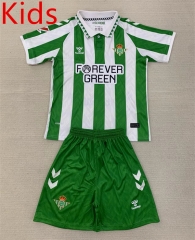 2024-2025  Real Betis Home Green Kids/Youth Soccer Unifrom-AY