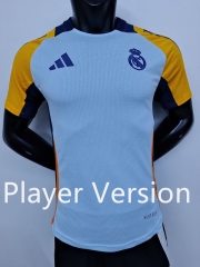 Player Version 2024-2025 Real Madrid Light Blue Training Soccer Jersey AAA-9926